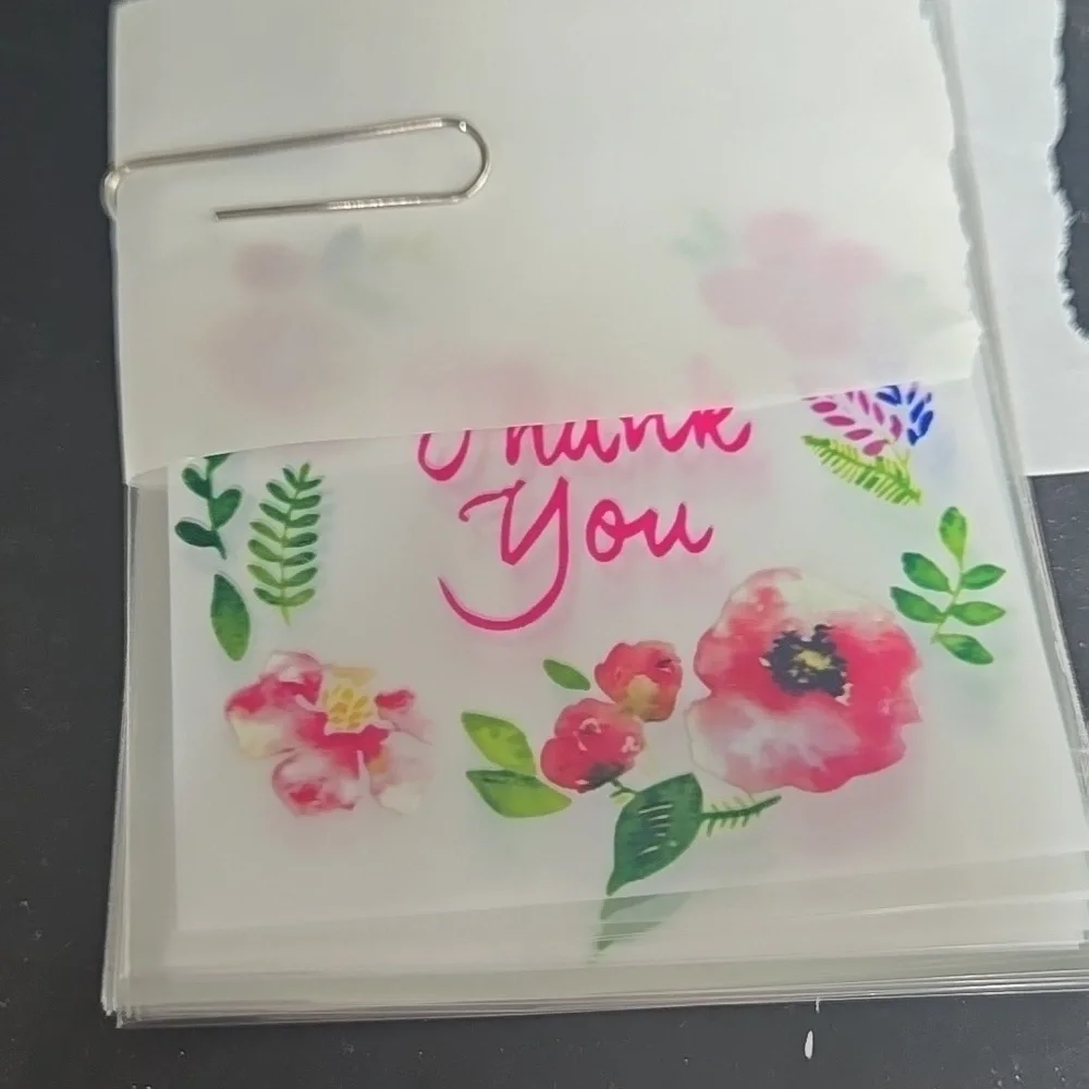 Floral Thank You Party Favor 10 Seller Jewelry Mini Floral Bags Mail Swag Merch